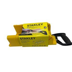 Stanley Clamping Miter Box With Saw 12" / 305mm Cuts 45° 90° Angles Yellow C120